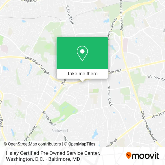 Haley Certified Pre-Owned Service Center map