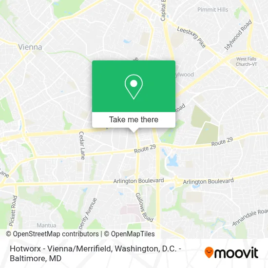 Hotworx - Vienna/Merrifield map