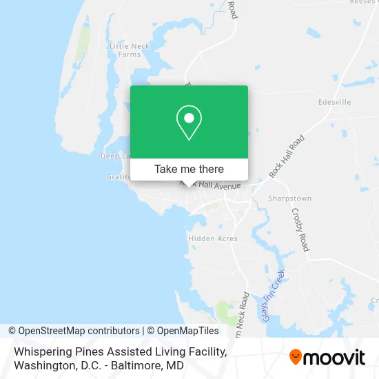Whispering Pines Assisted Living Facility map