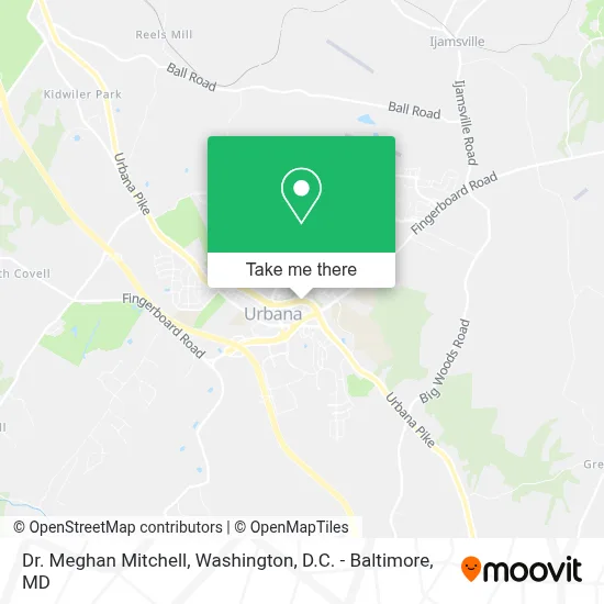 Dr. Meghan Mitchell map