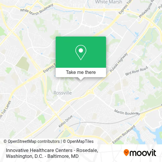 Innovative Healthcare Centers - Rosedale map