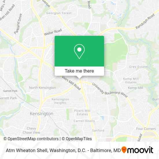 Atm Wheaton Shell map