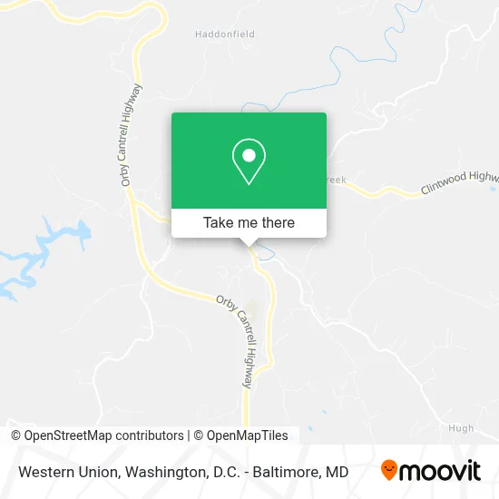 Western Union map