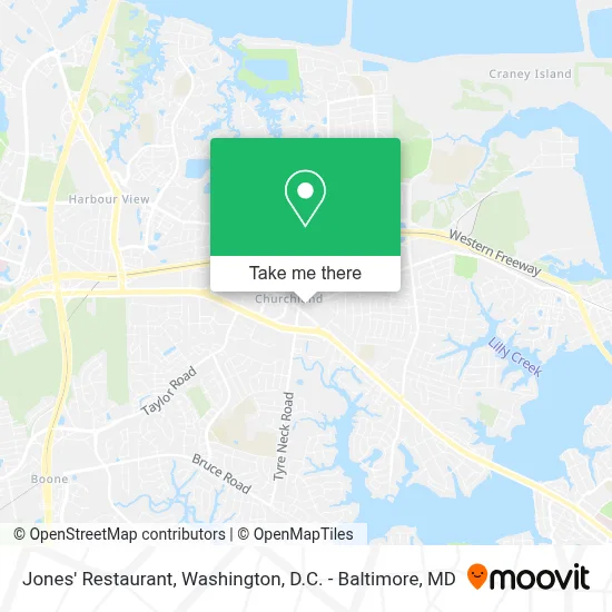 Jones' Restaurant map