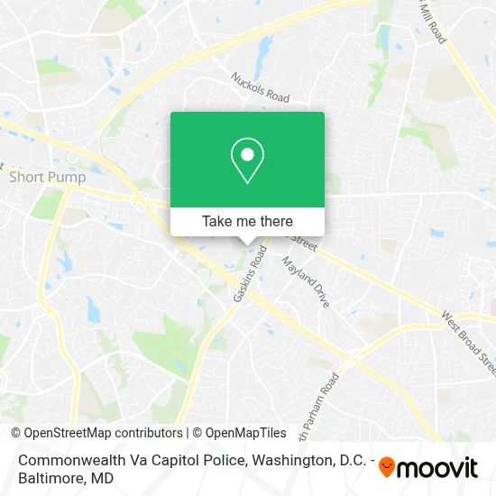 Commonwealth Va Capitol Police map