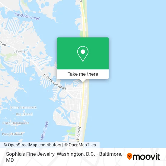 Sophia's Fine Jewelry map