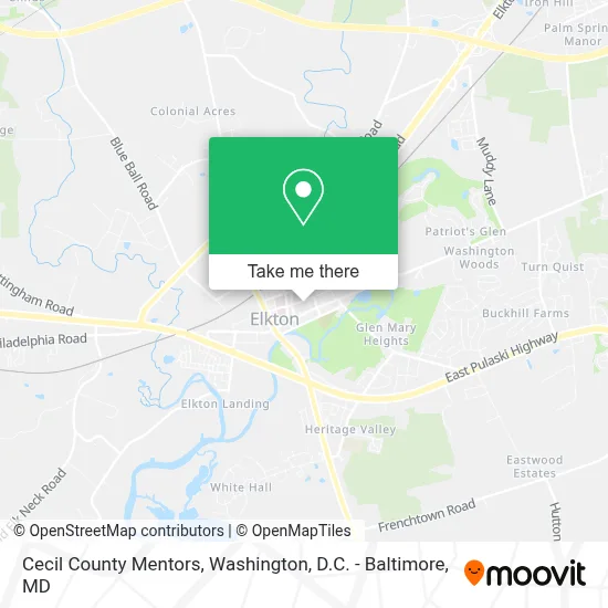 Cecil County Mentors map