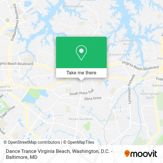 Dance Trance Virginia Beach map