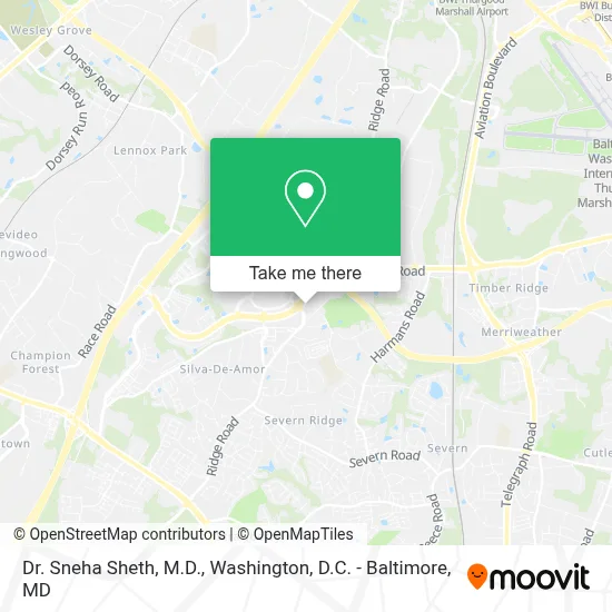 Dr. Sneha Sheth, M.D. map