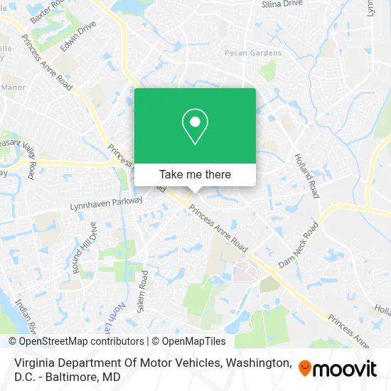 Virginia Department Of Motor Vehicles map
