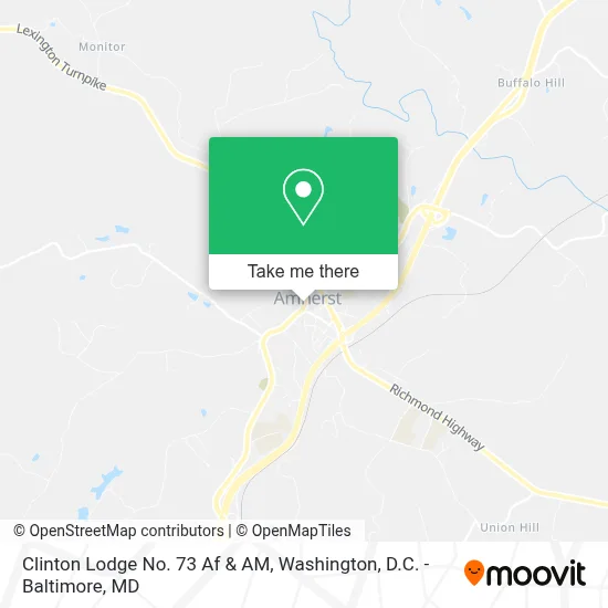 Clinton Lodge No. 73 Af & AM map