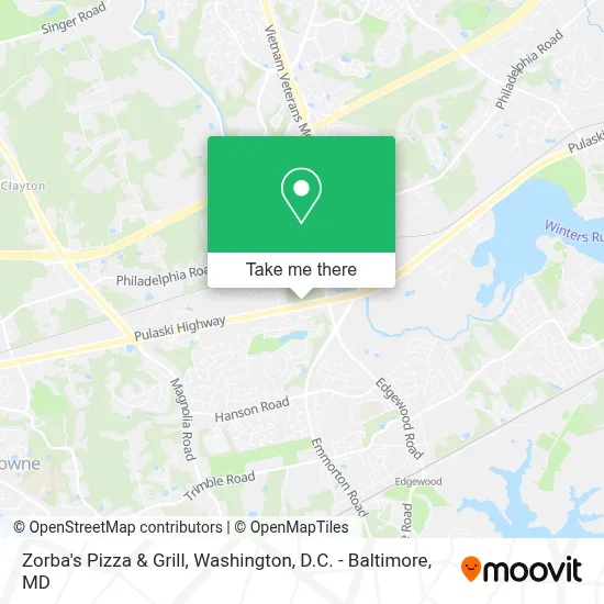 Zorba's Pizza & Grill map