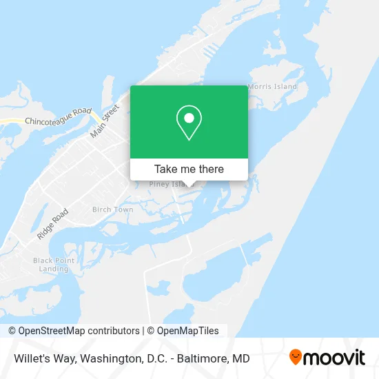 Willet's Way map