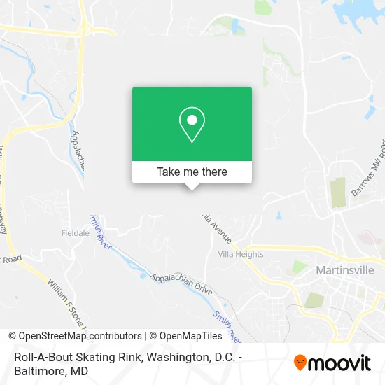 Roll-A-Bout Skating Rink map