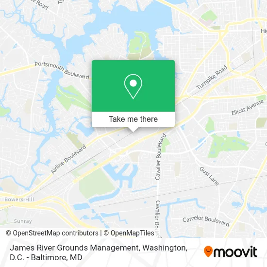 James River Grounds Management map