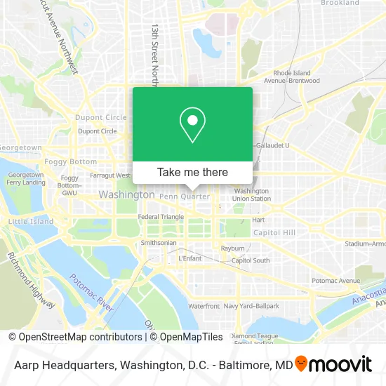 Aarp Headquarters map