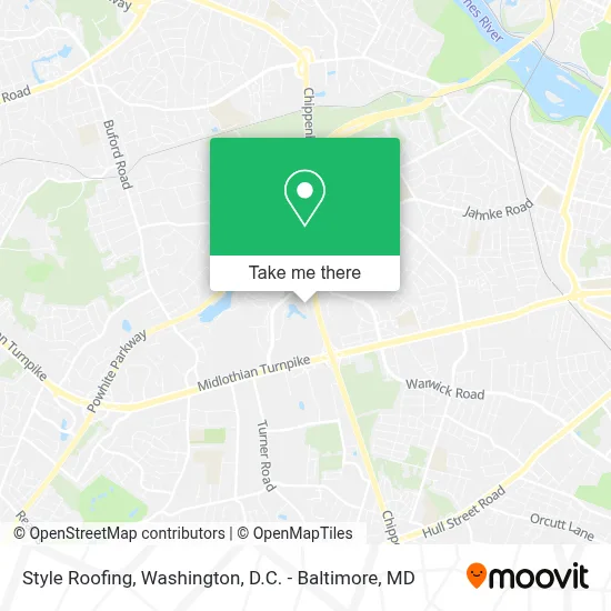 Style Roofing map