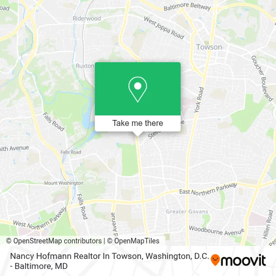 Nancy Hofmann Realtor In Towson map