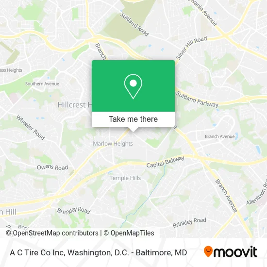 A C Tire Co Inc map
