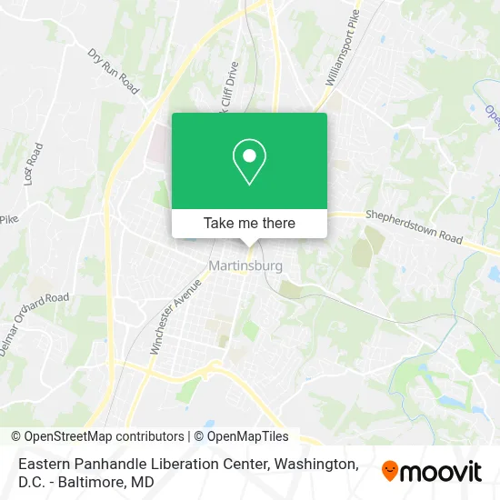 Eastern Panhandle Liberation Center map