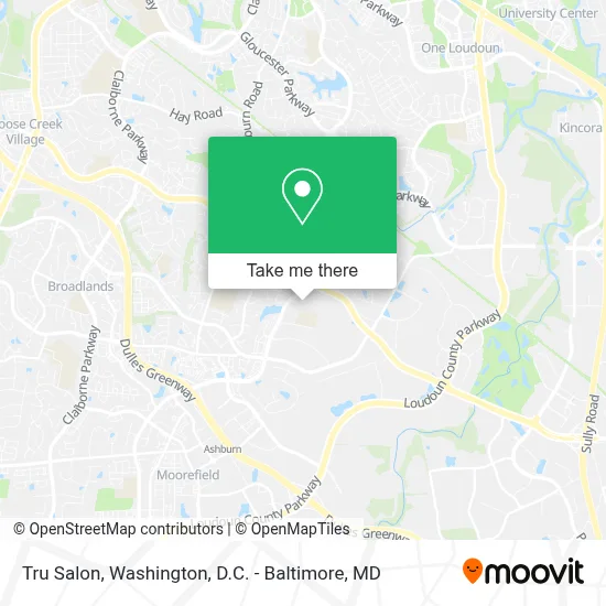 Tru Salon map