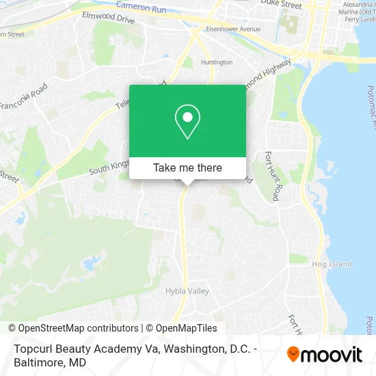 Topcurl Beauty Academy Va map