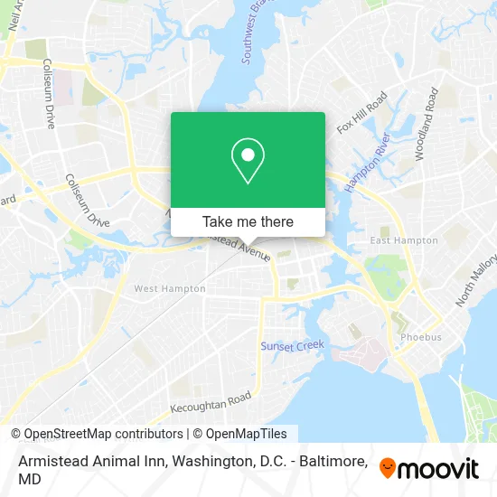 Armistead Animal Inn map