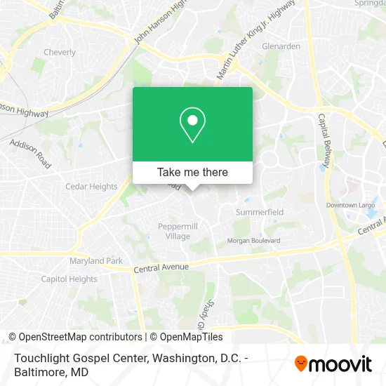 Touchlight Gospel Center map