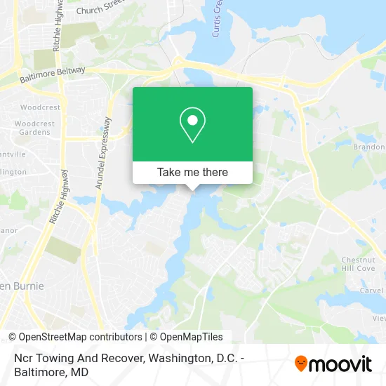 Ncr Towing And Recover map