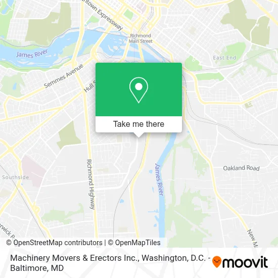 Machinery Movers & Erectors Inc. map