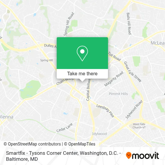 Smartfix - Tysons Corner Center map