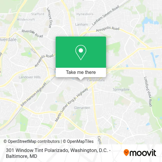 301 Window Tint Polarizado map
