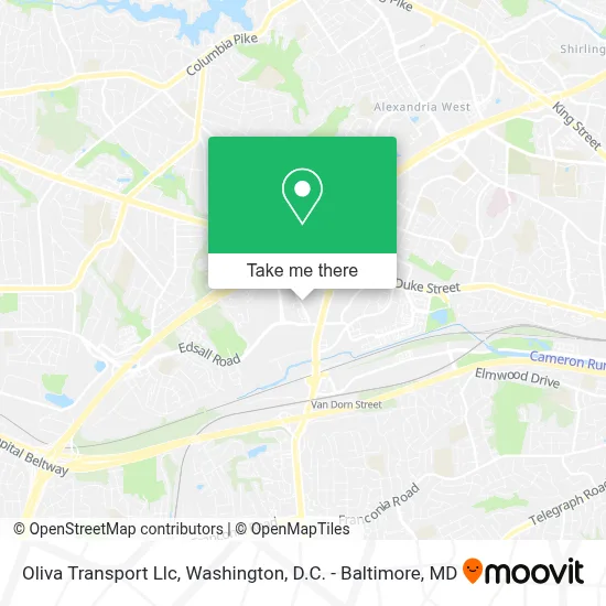 Oliva Transport Llc map