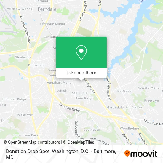Donation Drop Spot map