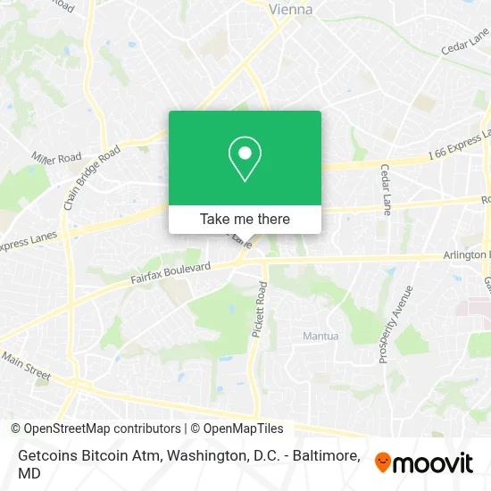 Getcoins Bitcoin Atm map