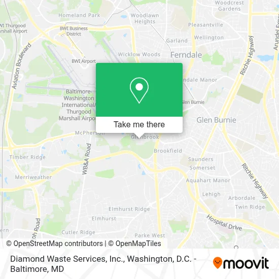 Diamond Waste Services, Inc. map