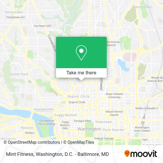 Mint Fitness map