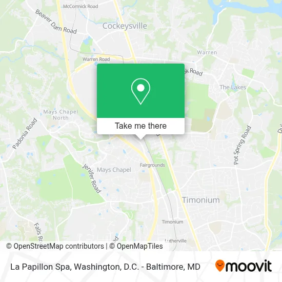La Papillon Spa map