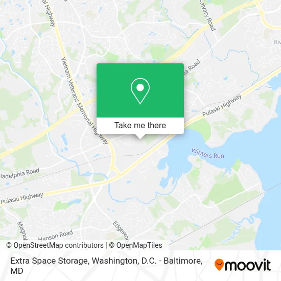 Extra Space Storage map
