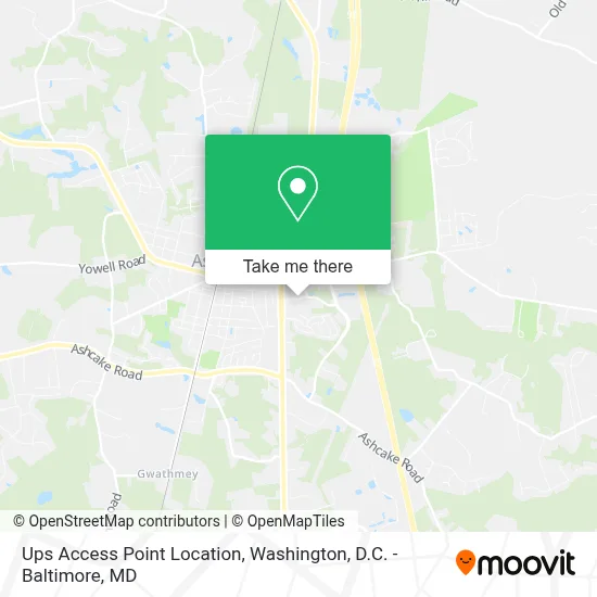 Ups Access Point Location map