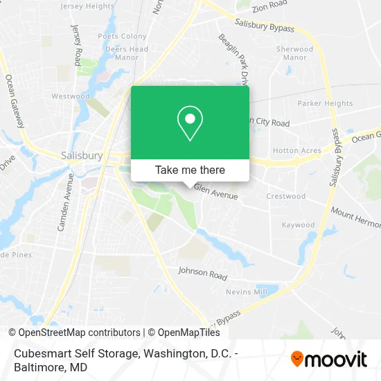 Cubesmart Self Storage map