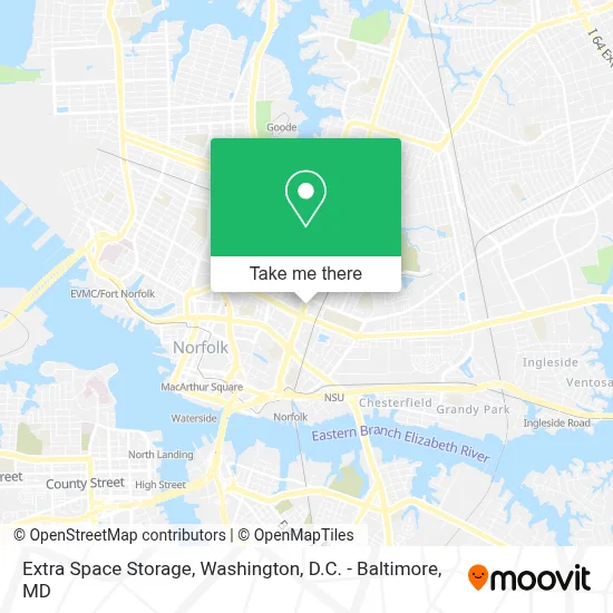 Extra Space Storage map