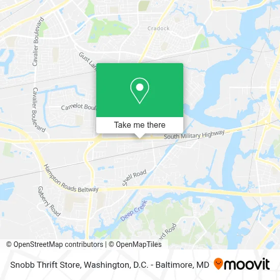 Snobb Thrift Store map
