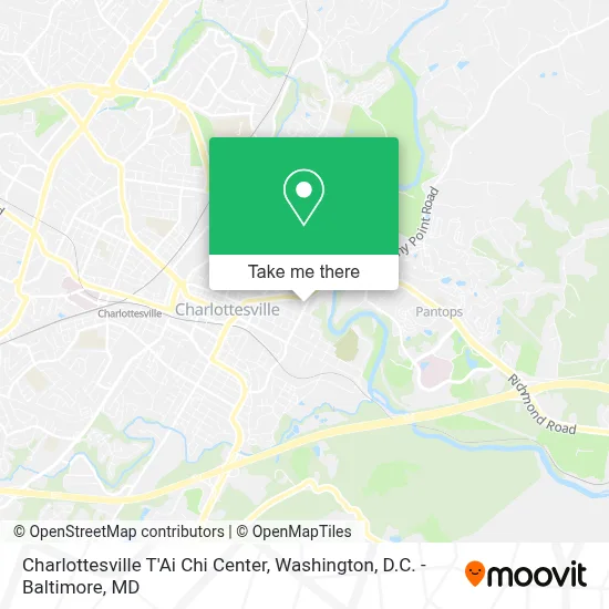 Charlottesville T'Ai Chi Center map