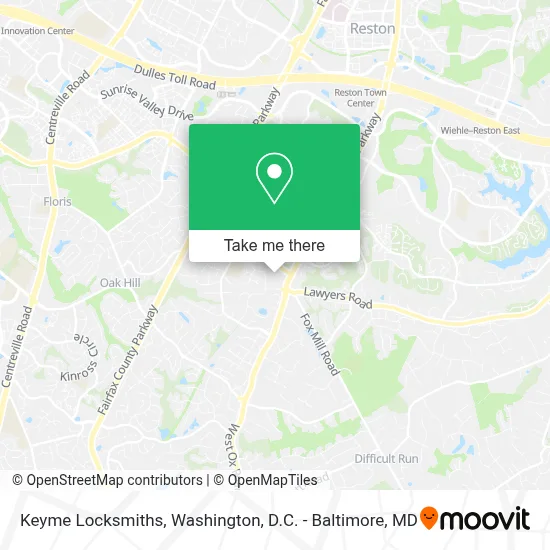 Keyme Locksmiths map