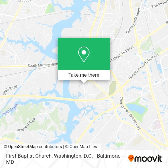 First Baptist Church map