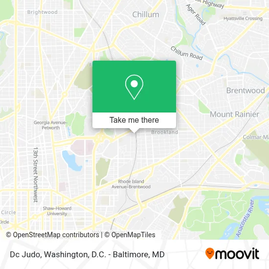Dc Judo map