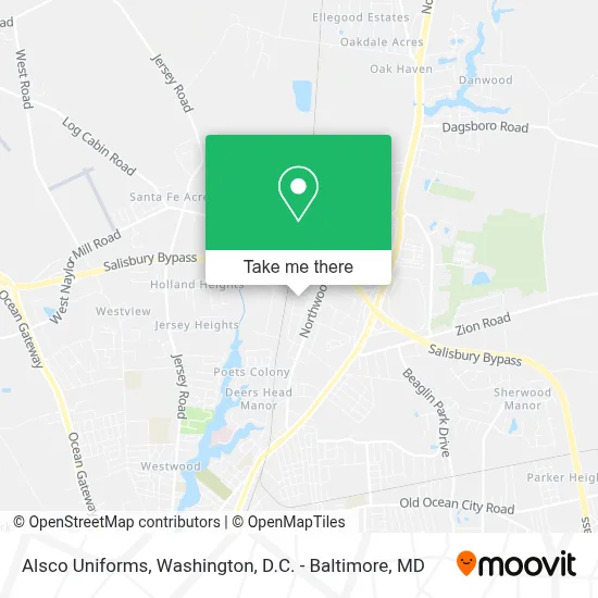 Alsco Uniforms map