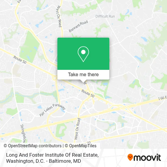 Long And Foster Institute Of Real Estate map