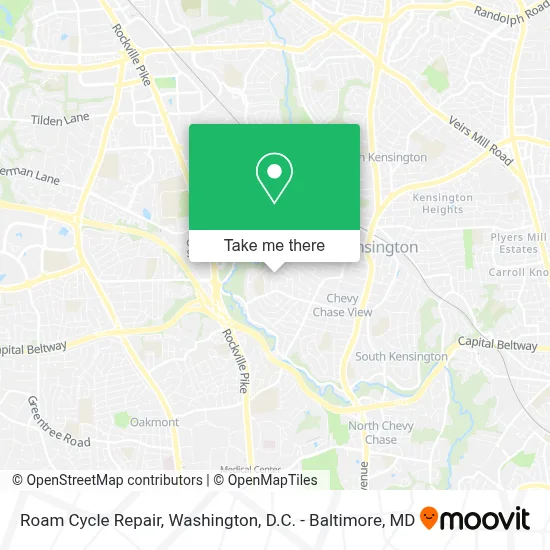 Roam Cycle Repair map